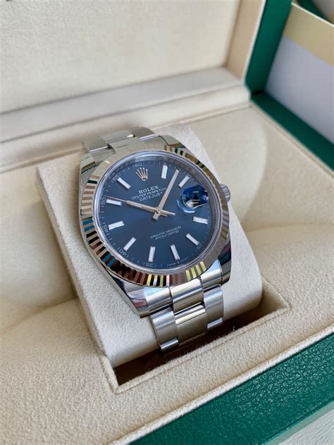 rolex just date 41 blue|2021 Rolex datejust 41 mm.